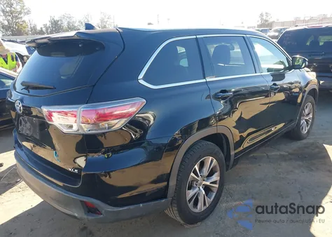 2014 Toyota Highlander Xle V6 from USA, damaged, VIN 5TDKKRFH8ES037256